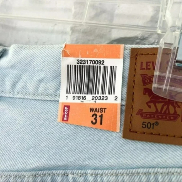 Levi’s 501 High Rise Cutoff Denim Shorts NWT - Picture 10 of 12